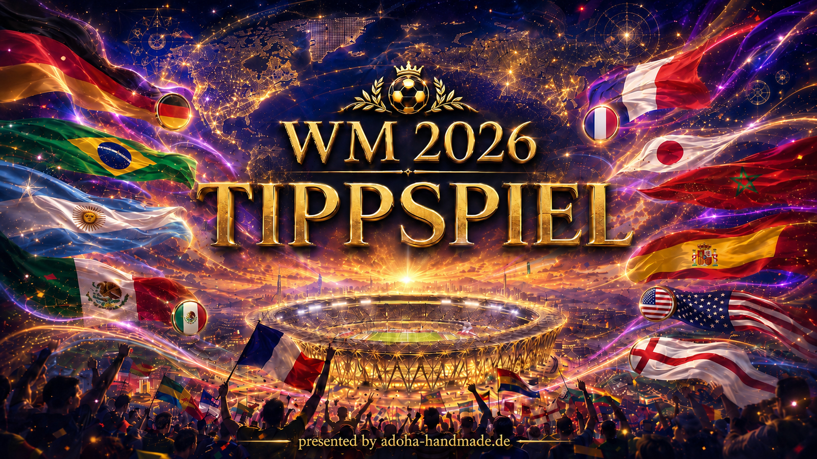 Ein Funkeln über dem Stadion – unser WM 2026 Tippspiel